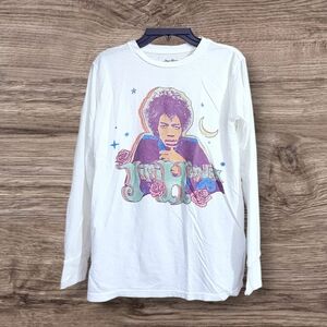 Rowdy Sprout Authentic Hendrix Jimi Hendrix Rock Graphic Long Sleeve Tee 10